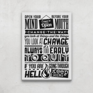 Change The Way Canvas Print